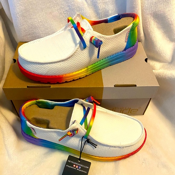 Hey Dude Wendy Pride Rainbow Womens 